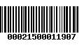 Código de Barras 00021500011907