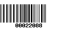 Código de Barras 00022088