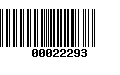 Código de Barras 00022293