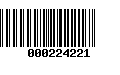 Código de Barras 000224221