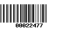 Código de Barras 00022477