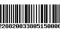 Código de Barras 000228820033805150006599