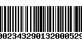 Código de Barras 00023432901320005291