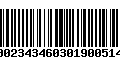 Código de Barras 00023434603019005145