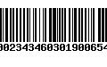 Código de Barras 00023434603019006548