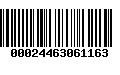 Código de Barras 00024463061163