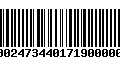 Código de Barras 00024734401719000002