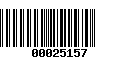 Código de Barras 00025157