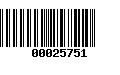 Código de Barras 00025751