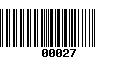 Código de Barras 00027