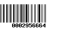 Código de Barras 0002956664