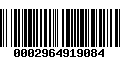 Código de Barras 0002964919084