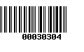 Código de Barras 00030304