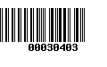 Código de Barras 00030403