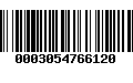 Código de Barras 0003054766120