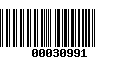 Código de Barras 00030991