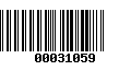 Código de Barras 00031059