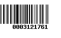 Código de Barras 0003121761