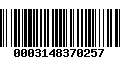 Código de Barras 0003148370257