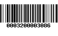 Código de Barras 0003200003086