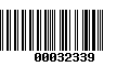 Código de Barras 00032339