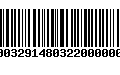 Código de Barras 00032914803220000004