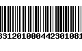 Código de Barras 000331201000442301081256