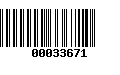 Código de Barras 00033671