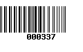 Código de Barras 000337