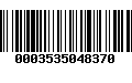 Código de Barras 0003535048370