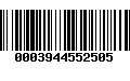 Código de Barras 0003944552505