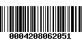 Código de Barras 0004208062051