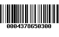 Código de Barras 0004378650300