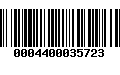 Código de Barras 0004400035723