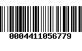 Código de Barras 0004411056779