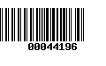 Código de Barras 00044196