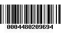 Código de Barras 0004480209694