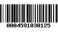 Código de Barras 0004591030125