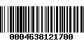 Código de Barras 0004638121700