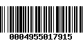 Código de Barras 0004955017915