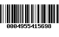 Código de Barras 0004955415698