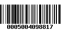 Código de Barras 0005004098817