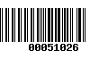 Código de Barras 00051026