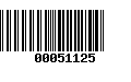 Código de Barras 00051125