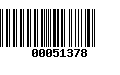 Código de Barras 00051378