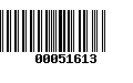 Código de Barras 00051613