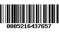 Código de Barras 0005216437657