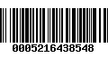 Código de Barras 0005216438548