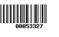 Código de Barras 00053327