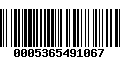 Código de Barras 0005365491067